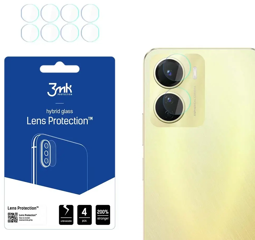 Vivo Y16 - 3mk Lens Protection™ screen protector