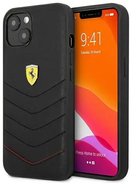 Ferrari FEHCP13SRQUK iPhone 13 mini 5,4" czarny|black hardcase Off Track Quilted