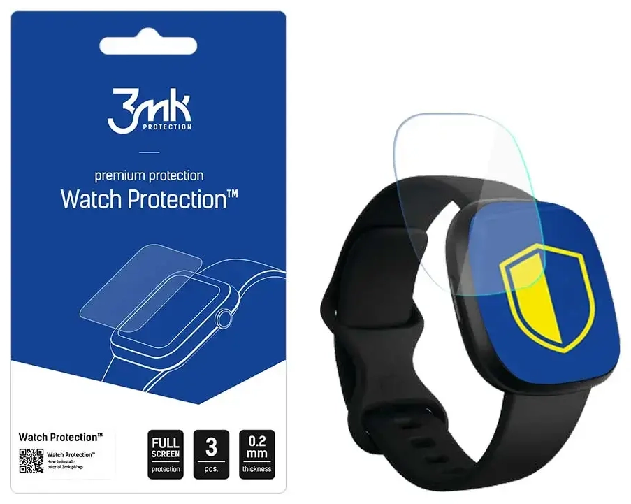 Fitbit Versa 3 | 4 - 3mk Watch Protection™ v. ARC+ screen protector