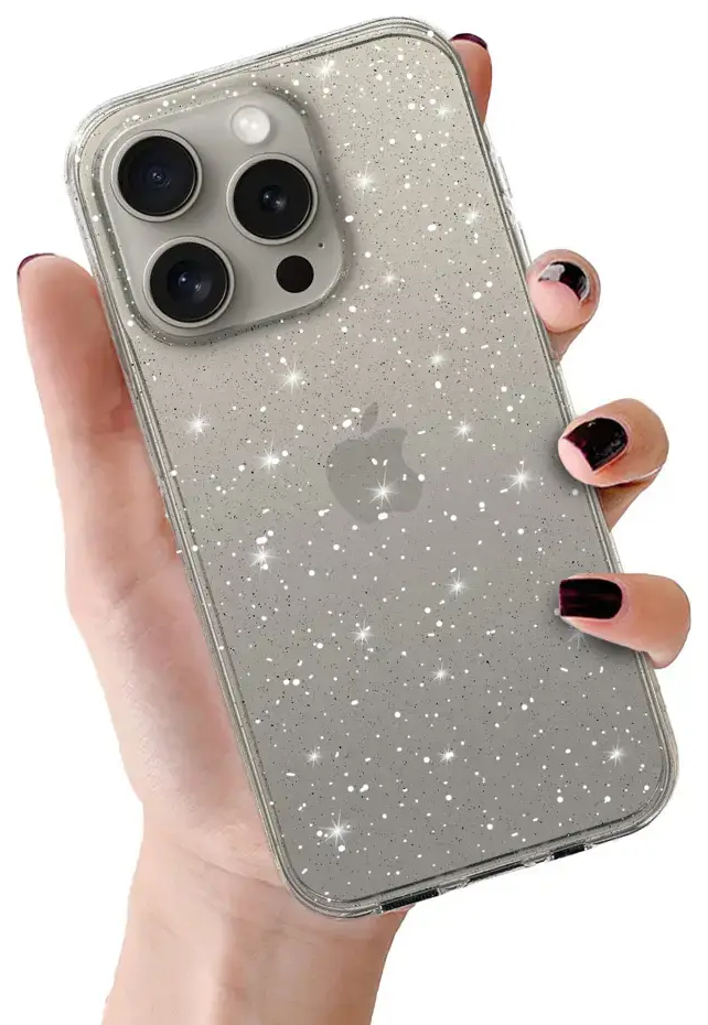 Crystal Glitter maciņš telefonam iPhone 11 Pro sudraba krāsā