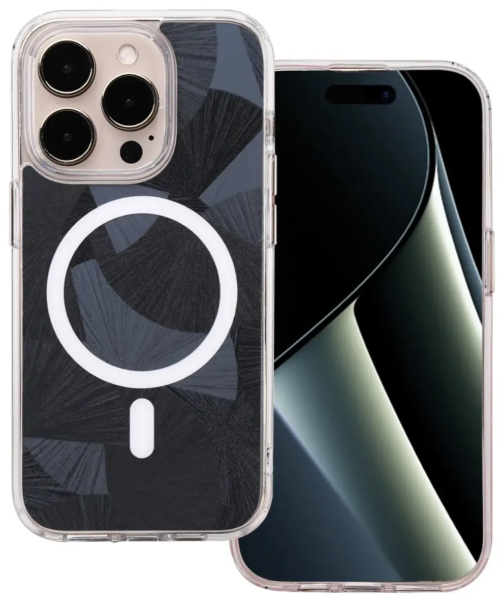 Flash Mag maciņš ar MagSafe atbalstu telefonam iPhone 15 Pro melns