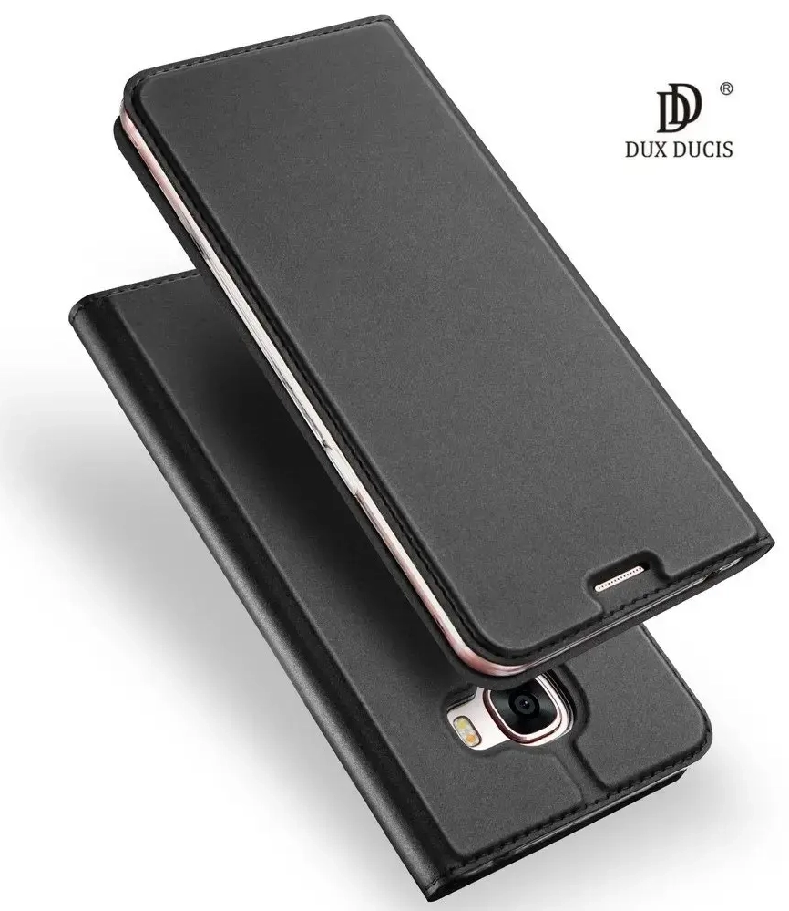 Dux Ducis Premium Magnet Case Grāmatveida Maks Telefonam Huawei Y6S | Honor 8A Melns