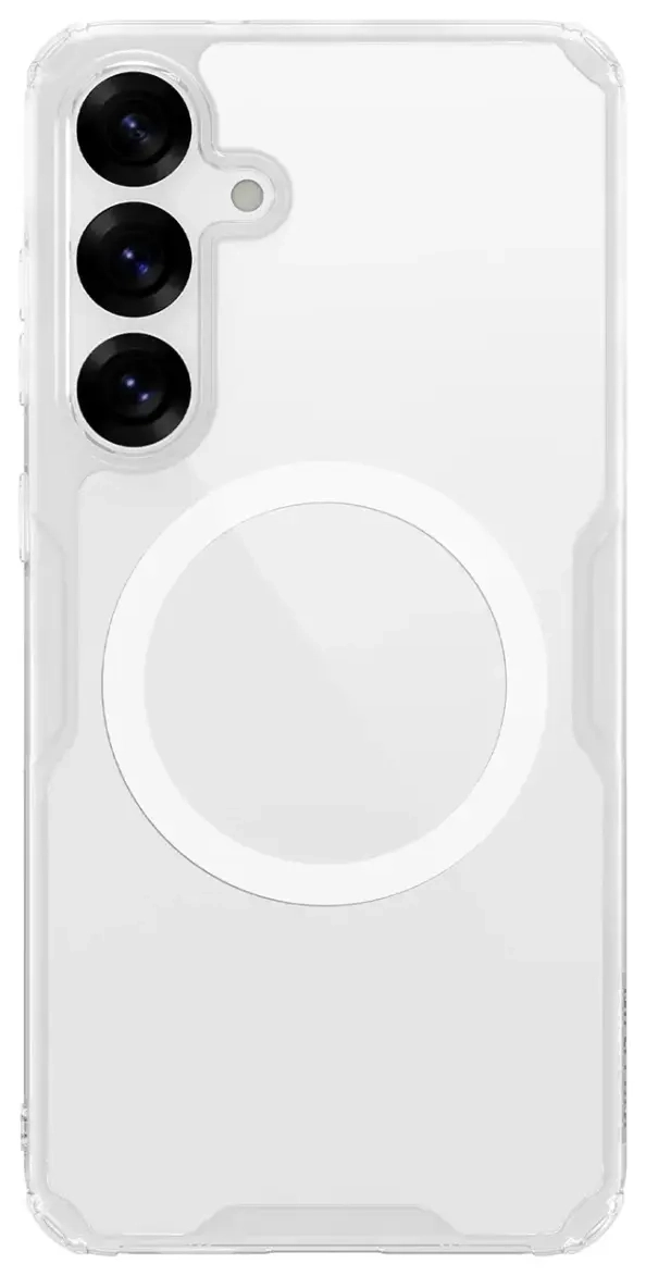 Nillkin Nature TPU Pro Magnetic Case with MagSafe Samsung S25+ jaoks - Valge