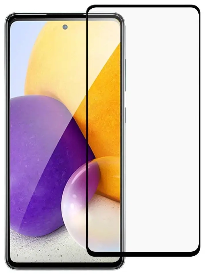 „Fusion“ pilnai uždengtas 5D grūdintas stiklas telefonui „Samsung Galaxy A53 5G“, juodas