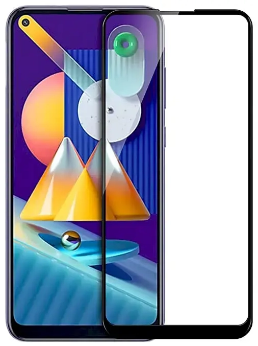 HOFI Fusion pilnam ekrānam 5D aizsargstikls ar līmeni telefonam Samsung Galaxy M11 | Galaxy A11 melns