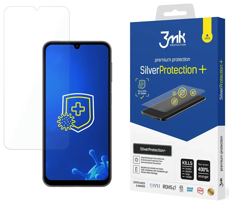 3mk SilverProtection+ aizsargplēve telefona ekrānam Samsung Galaxy A25 (A256)
