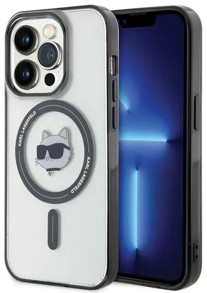 Karl Lagerfeld KLHMP15LHCHNOTK iPhone 15 Pro 6.1" transparent hardcase IML Choupette`s Head MagSafe