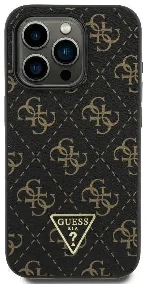 Guess GUHCP16SPG4GPK iPhone 16 6.1" czarny|black hardcase New 4G Triangle
