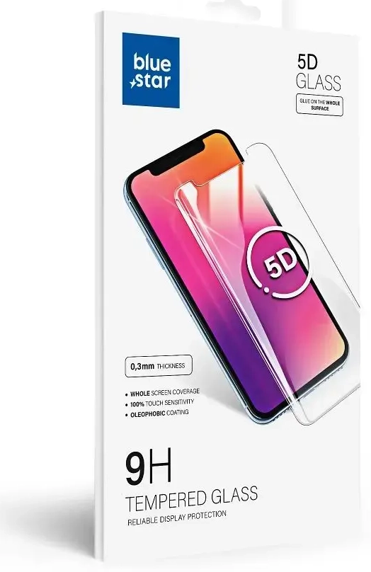 Blue Star 5D tempered glass with frame Honor 70 black