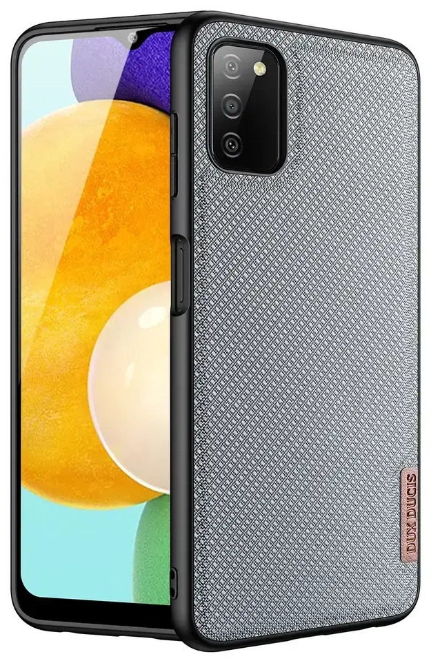 Dux Ducis Fino case covered with nylon material for Samsung Galaxy A03s gray