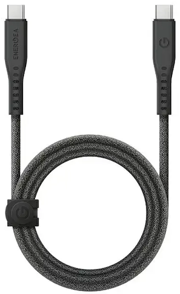 ENERGEA Flow andmeedastus- ja laadimiskaabel | USB-C – USB-C | 240W | 1.5m | must