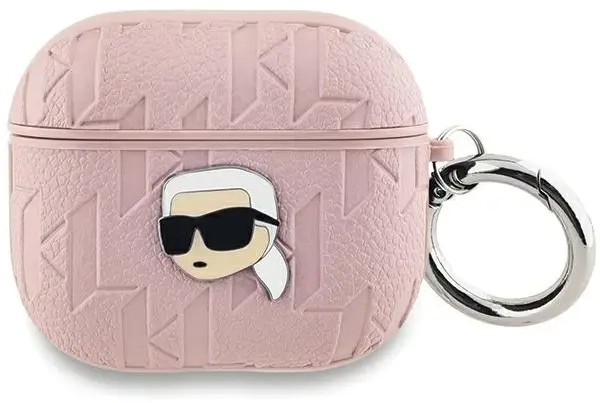 Karl Lagerfeld KLA3PGKIPP AirPods 3 cover różowy|pink Monogram Karl Head