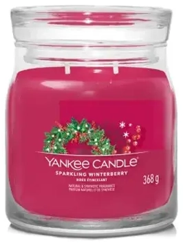 Yankee Candle Sparkling Winterberry signature candle medium 368 g