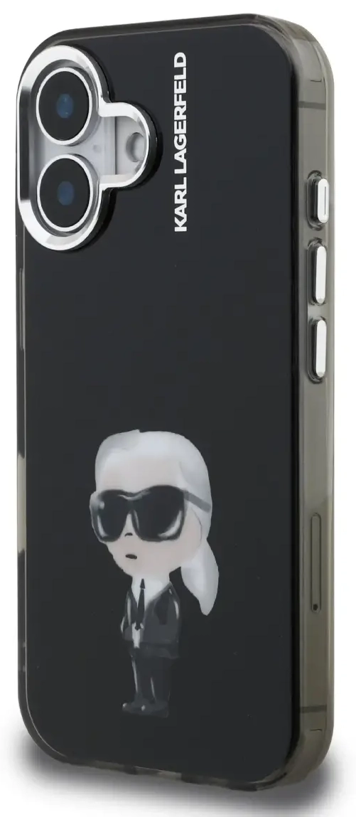 Karl Lagerfeld IML Aquarelle Karl Case for iPhone 16 Black