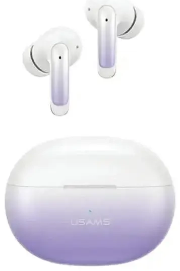 USAMS Słuchawki Bluetooth 5.3 TWS X-don series ENC bezprzewodowe fioletowy gradient|purple blue BHUENCXD04 (US-XD19)