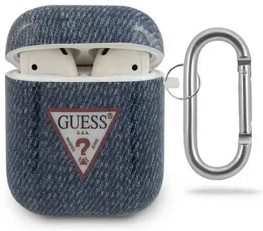 Guess GUACA2TPUJULDB AirPods cover granatowy|dark blue Jeans Collection