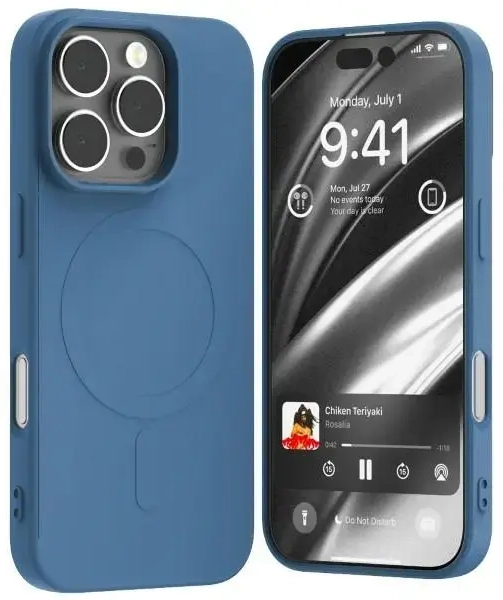 Mercury MagSafe Semi-Silicone iPhone 16 Pro 6,3" niebieski |blue