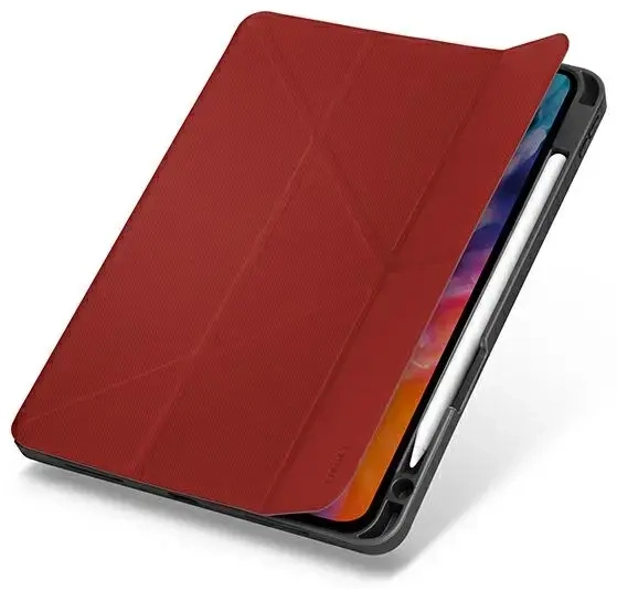 UNIQ Transforma Rigor ümbris iPad Air 10,9 (2020) jaoks, punane|coral red antimikroobne