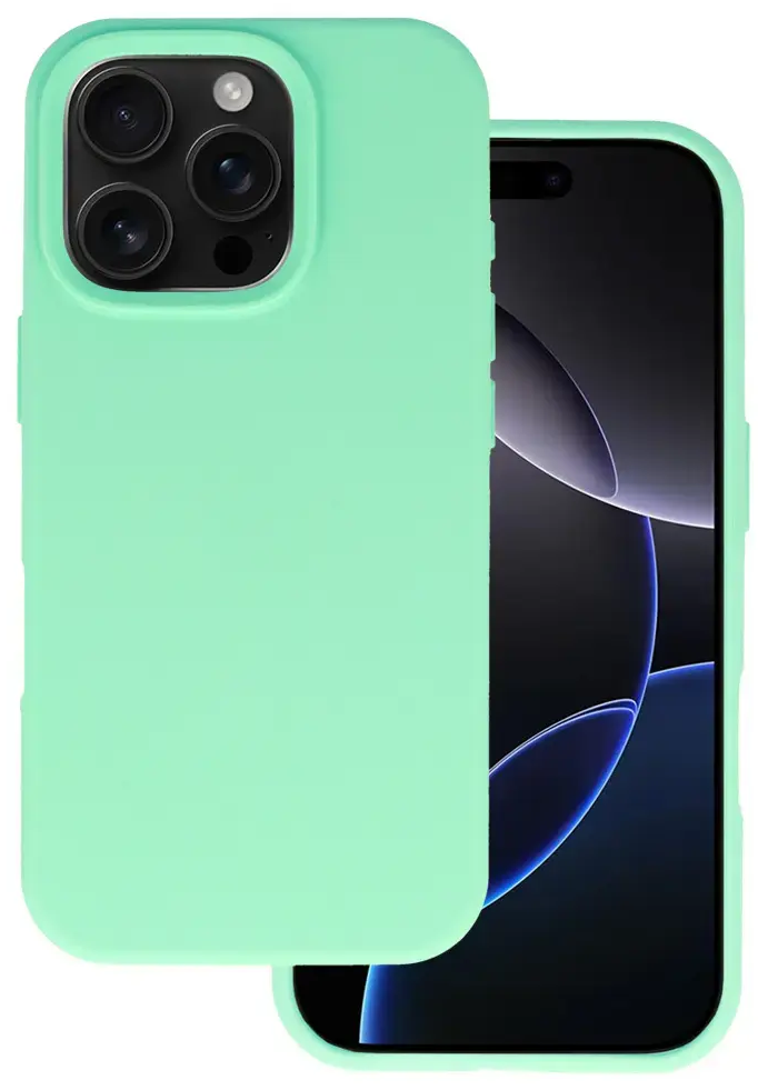 Silicone Lite telefoni ümbris iPhone 16 Pro roheline