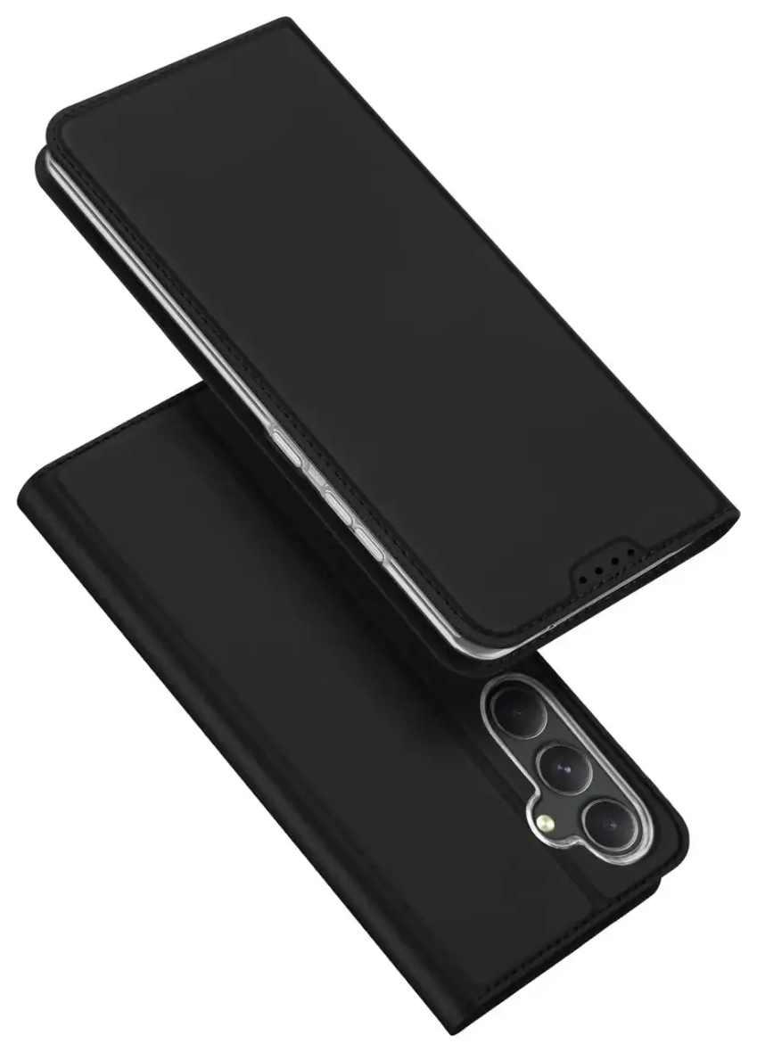Wallet case with stand for Samsung Galaxy S23 FE Dux Ducis Skin Pro - black