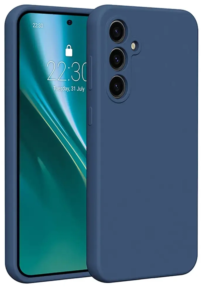 „Etteri“ silikoninis dėklas „Samsung Galaxy S23 FE“, tamsiai mėlynas