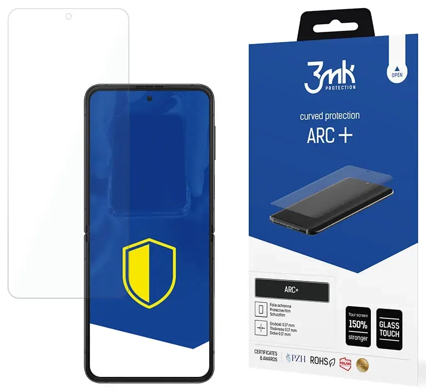 3mk ARC+ aizsargplēve telefona ekrānam Samsung Galaxy Z Flip 4 (F721) (saderīgs ar pirksta nospieduma sensoru)