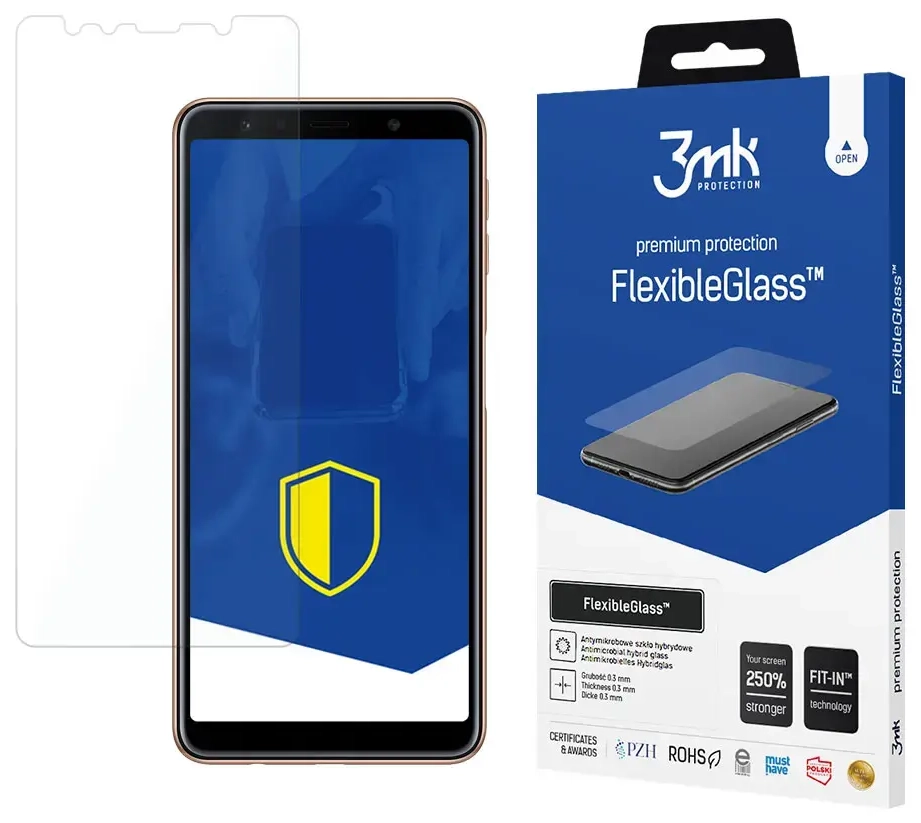 3mk FlexibleGlass™ tempered glass for phone Samsung Galaxy A7 2018