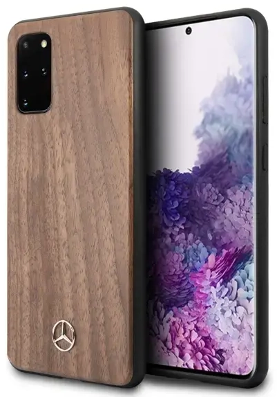 Mercedes MEHCS67VWOLB S20+ G985 hard case brązowy|brown Wood Line Walnut