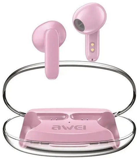 Bluetooth Headphones 5.3 T85 ENC TWS pink
