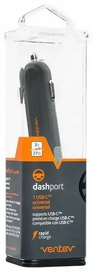 Ventev pd1300 29431 automašīnas lādētājs | 27W | PD | USB-C | melns