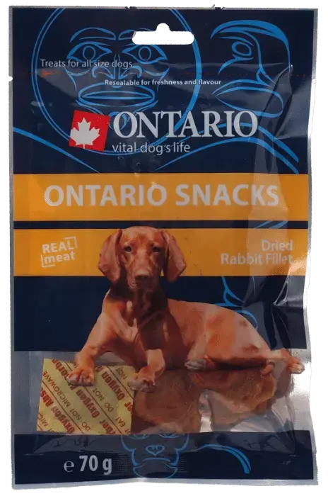 Gardums suņiem : Ontario Dry Rabbit Fillet, 70 g