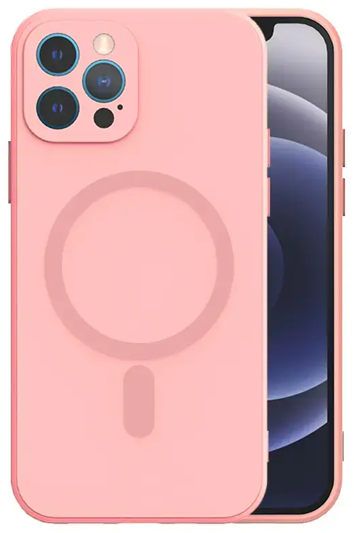 TEL PROTECT MagSilicone чехол с поддержкой MagSafe для телефона iPhone 14 Pro розовый