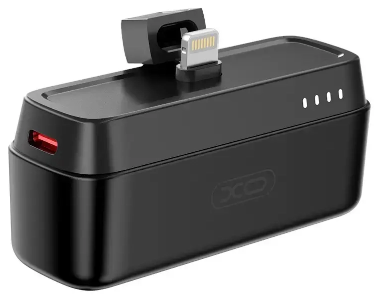 XO mini PR244 ārējais akumulators (powerbank) | 5000 mAh | 20W | Lightning | melns