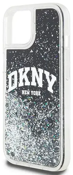 DKNY DKHCN61LBNAEK iPhone 11 | Xr 6.1" czarny|black hardcase Liquid Glitter Big Logo