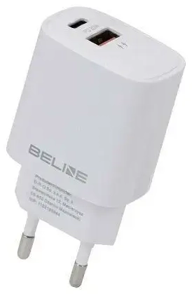 Charger wall tīkla lādētājs | 20W | USB-C, USB-A | balts