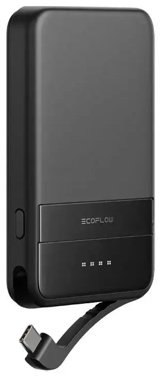 EcoFlow RAPID väline aku (aktsepteerib MagSafe) | 5000 mAh | 30W | USB-C, MagSafe | must