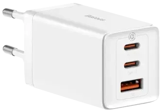 Baseus GaN5 Pro tīkla lādētājs | 65W | GaN | USB-C, USB-A | balts