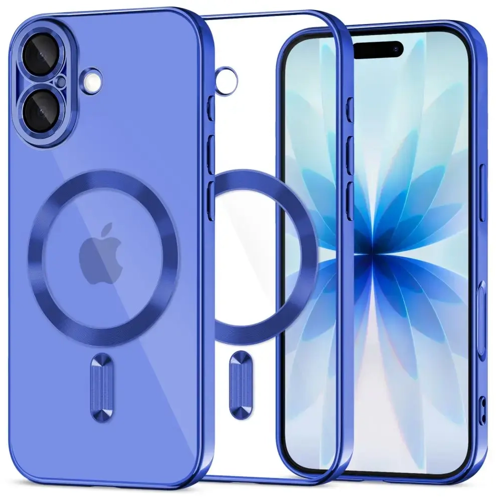 TECH-PROTECT MagFlex phone case with MagSafe support for Apple iPhone 17 blue
