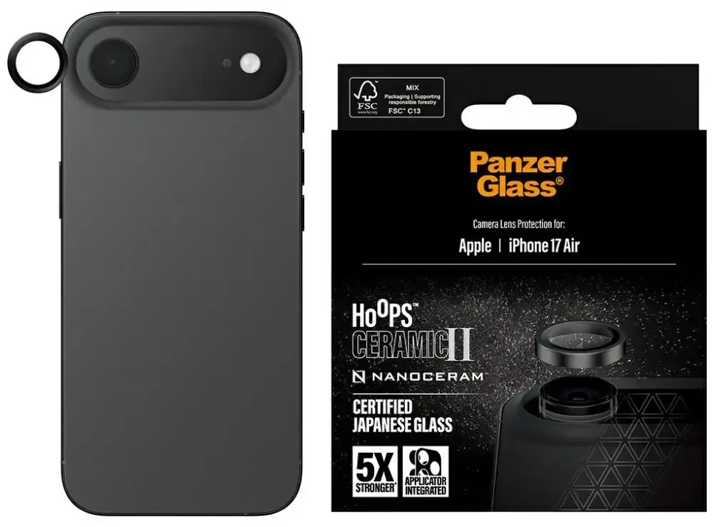 PanzerGlass Hoops Ceramic II lens glass for iPhone Air
