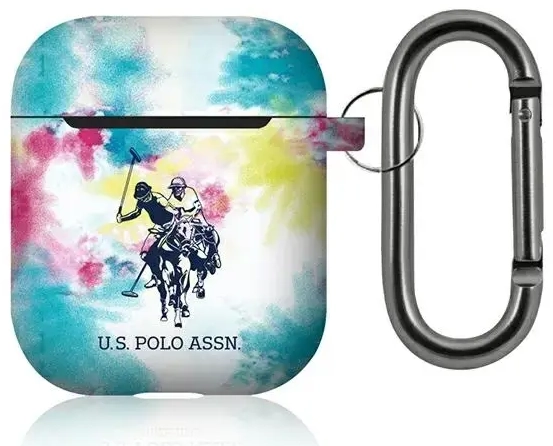 US Polo USACA2PCUSML AirPods 1|2 case multicolor Tie & Dye Collection