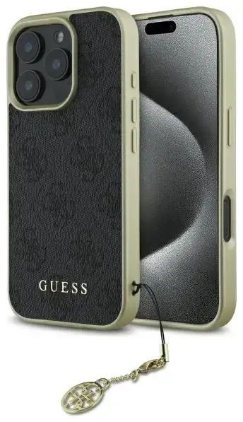 Guess GUHCP16XGF4GGR iPhone 16 Pro Max    6.9" czarny|black hardcase 4G Charms Collection