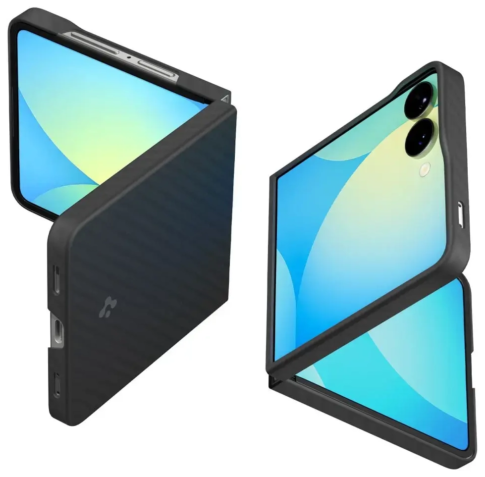 SPIGEN AIRSKIN ARAMID GALAXY Z FLIP 7 JUODAS