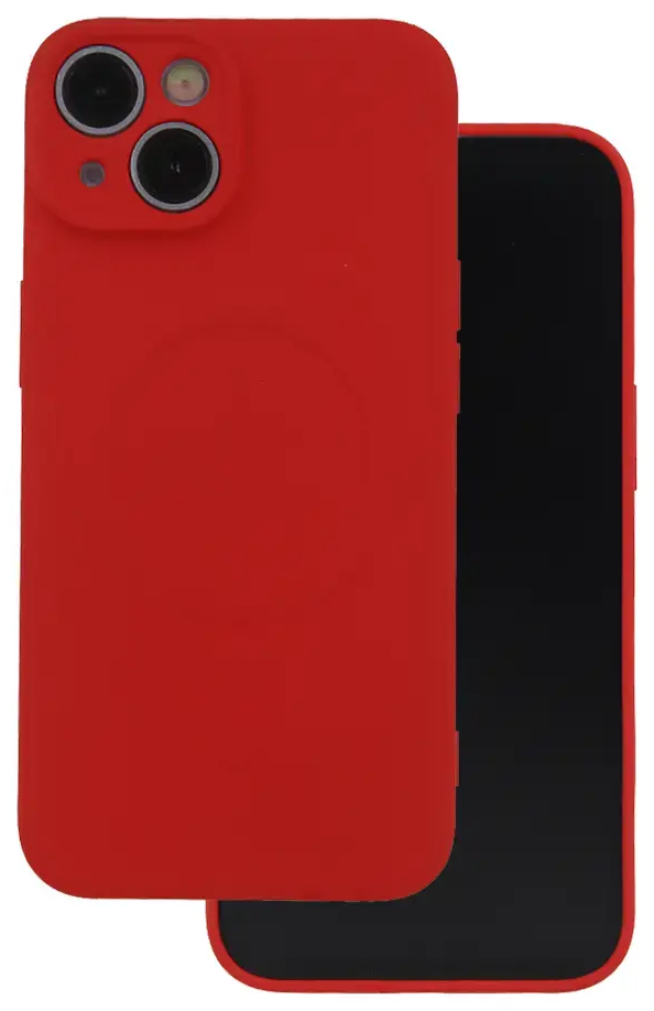 Simple Color Mag telefoni ümbris MagSafe toega iPhone 17 Air punane
