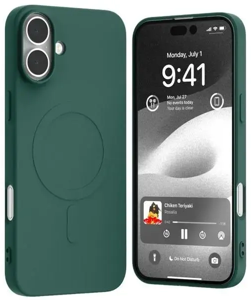 Mercury MagSafe Semi-Silicone iPhone 16 Plus 6,7" zielony |green