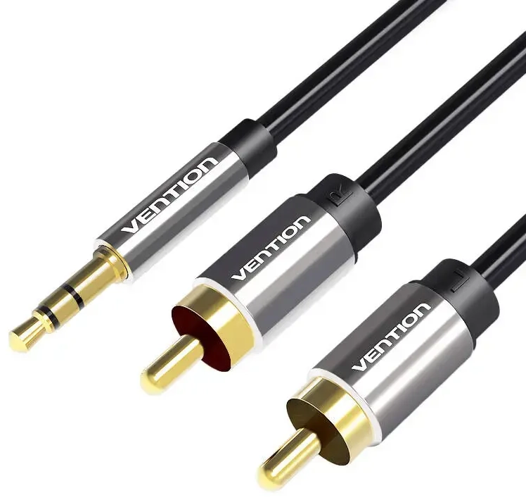 3.5mm Male to 2x RCA Male Audio Cable 3m Vention BCFBI Black