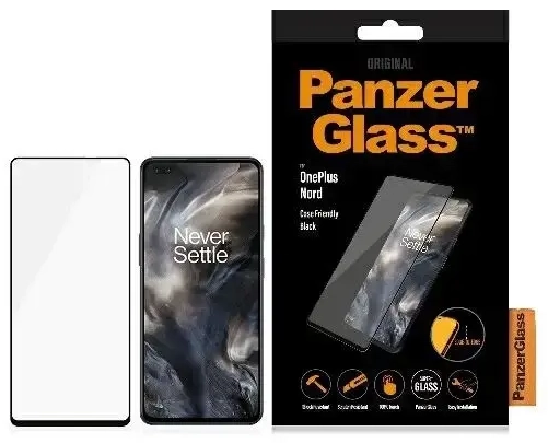 PanzerGlass E2E Super+ karastatud klaas OnePlus Nord jaoks - musta raamiga