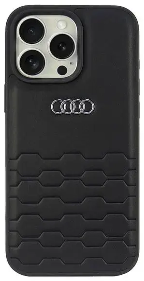Audi Synthetic Leather iPhone 16 Pro Max 6.9" czarny|black hardcase AU-TPUPCIP16PM-GT|D2-BK