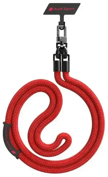 Audi uniwersalna smycz do telefonu 120cm 10mm crossbody czerwony|red AUS-CBL10-RSQ|D1-RD