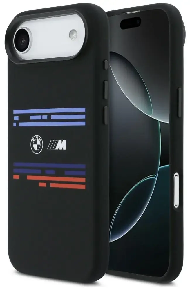 BMW M Silicon Horizontal Line MagSafe Case for iPhone Air Black