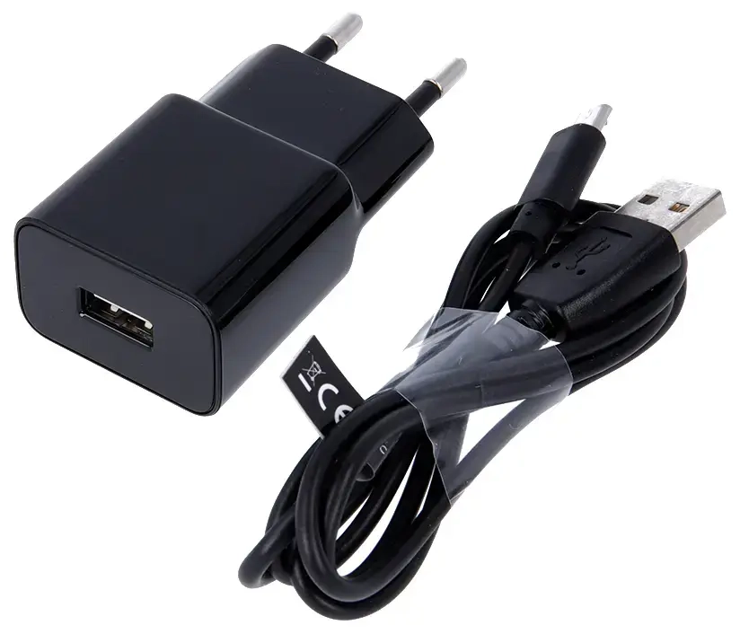 Maxlife MXTC-01 зарядное устройство | 10W | USB-A | с проводом Micro USB в комплекте | черное